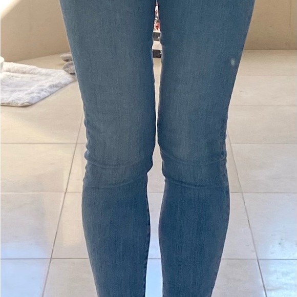 Jimmy Choo Leather Perforated Jeweled Flats - Picture 4 of 5